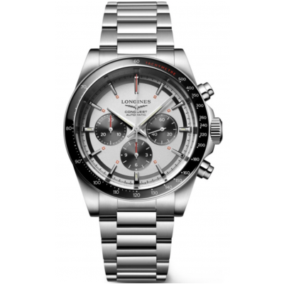 Longines Conquest 2023 L3.835.4.72.6 Automatic Chronograph, Water resist, 100M, 42 mm