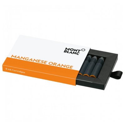 Montblanc 119720 Ink Cartridges, Manganese Orange, 8pcs