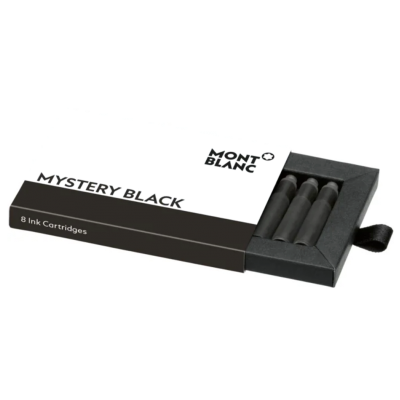 Montblanc 128197 Ink Cartridges, Mystery Black, 8pcs