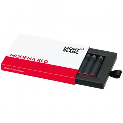 Montblanc 119717 Ink Cartridges, Modena Red, 8pcs