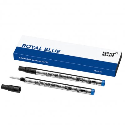 Montblanc 128228 Refills, Rollerball LeGrand, Royal Blue, (M)