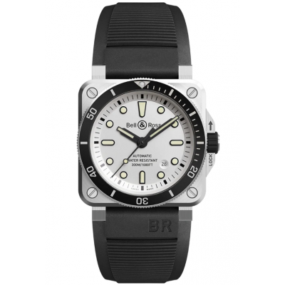 Bell & Ross BR 03 DIVER BR0392-D-WH-ST/SRB Automatic, Water resistance 300M, 42 mm