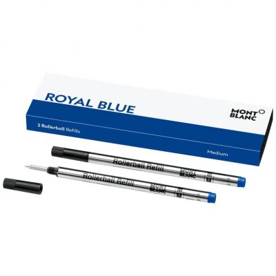 Montblanc 128233 Refills, Rollerball, Royal Blue, (M)
