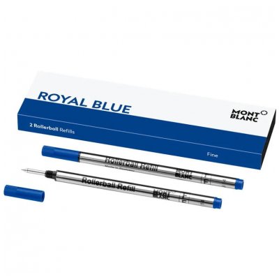 Montblanc 128232 Refills, Rollerball, Royal Blue, (F)