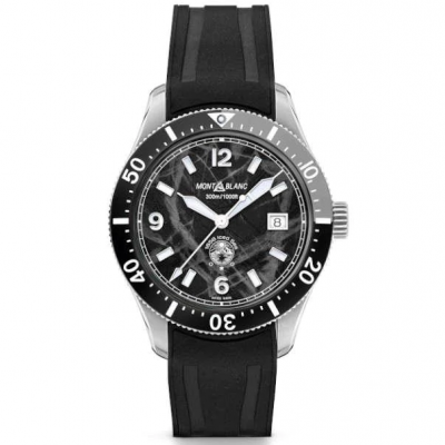 Montblanc 1858 Collection Iced Sea 129372 Ceramic Bezel, Automat, 41 mm