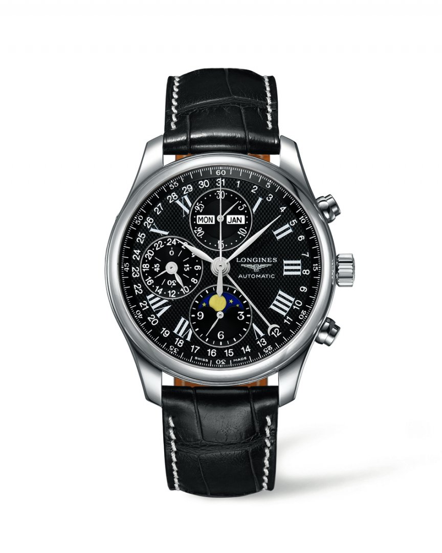 Longines Master Collection 40mm Chronograph With Moon Phase Mens Watch ...