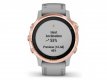 Garmin Fenix 6S Sapphire, Light Gold-tone, Shale Gray Leather Band 010-02159-40 42 mm, Zafír,1 ks extra silikonový remienok