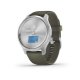 Garmin Vivomove Style, Silver-Moss Green 010-02240-21 42 mm, Corning Gorilla® Glass, Vode odolnosť 50M