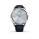 Garmin Vivomove Luxe, Silver-Navy, Leather 010-02241-20 42 mm, Corning Gorilla® Glass, Vode odolnosť 50M