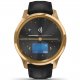 Garmin Vivomove Luxe, 24K Gold-Black Embossed, Leather 010-02241-22 42 mm, Corning Gorilla® Glass, Wasserdicht  50M
