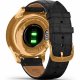 Garmin Vivomove Luxe, 24K Gold-Black Embossed, Leather 010-02241-22 42 mm, Corning Gorilla® Glass, Wasserdicht  50M