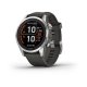 Garmin Fénix 7 S Pro Solar, Silver Stainless Steel, Graphite Band 010-02776-01 42 mm, Touch screen, Solar