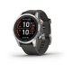 Garmin Fénix 7 S Pro Solar, Silver Stainless Steel, Graphite Band 010-02776-01 42 mm, Dotykový displej, Solar