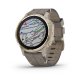 Garmin Fenix 6S Sapphire, Light Gold-tone, Shale Gray Leather Band 010-02159-40 42 mm, Saphire, extra silicon band