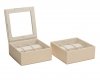 Wolf 1834 STACKABLE SET OF 2 - 6 PIECE WATCH TRAYS 319653 Watch box, 12 pcs,  18.4 X 17.8 X 14.6 CM