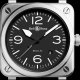 Bell & Ross BR 03 AUTO BLACK STEEL BR0392-BLC-ST Steel, 42 mm