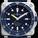 Bell & Ross BR 03 DIVER BLUE BR0392-D-BU-ST/SRB Steel, Water resistance 300M, 42 mm