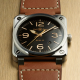 Bell & Ross BR 03 AUTO GOLDEN HERITAGE BR0392-GH-ST/SCA Oceľ, 42 mm