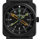 Bell & Ross FLIGHT INSTRUMENTS RADIOCOMPASS BR0392-RCO-CE/SRB Ceramic, 42 mm