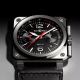 Bell & Ross BR 03 CHRONO BLACK STEEL BR0394-BLC-ST/SCA Steel, 42 mm