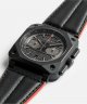 Bell & Ross BR 03 CHRONO 94 Blacktrack BR0394-BTR-CE/SCA Automatic Chronograph, 42 mm