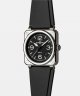 Bell & Ross BR 03 AUTO BLACK STEEL BR03A-BL-ST/SRB Stahl, 42 mm