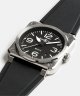 Bell & Ross BR 03 AUTO BLACK STEEL BR03A-BL-ST/SRB Stahl, 42 mm