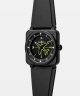 Bell & Ross BR 03 AUTO GYROCOMPASS BR03A-CPS-CE/SRB Automatic, Water resistance 100M, 41 mm
