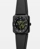 Bell & Ross BR 03 AUTO GYROCOMPASS BR03A-CPS-CE/SRB Automatik, Wasserdicht 100M, 41 mm