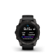 Garmin Epix Pro (g2) Sapphire, 47mm, Carbon Gray DLC Titanium, Black Leather Band 010-02803-30 47 mm, AMOLED display