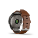 Garmin Fénix 7 Sapphire Solar, Titanium, Chestnut Leather Band 010-02540-31 