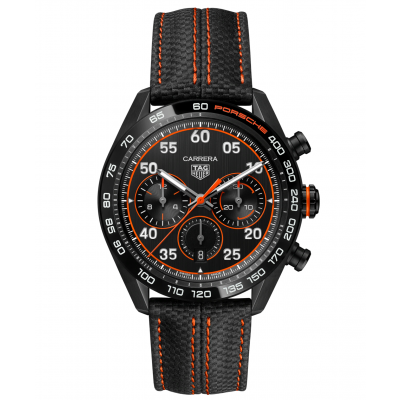 TAG Heuer Carrera X Porsche Orange Racing CBN2A1M.FC6526 Automat Chronograf, Vode odolnosť 100M, 44 mm