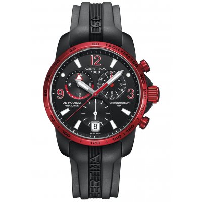 Certina DS Podium C001.639.97.057.02 GMT Aluminium, Quartz Chronograf, 42 mm