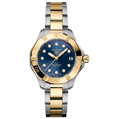 TAG Heuer Aquaracer Solargraph WBP1323.BB0004 Zlato & Diamanty, Quartz, 34 mm