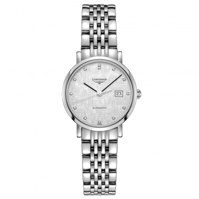 Longines Elegance L4.310.4.77.6 Diamonds, Automatic, 29 mm