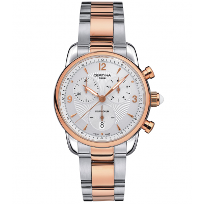 Certina DS Podium Lady C025.217.22.017.00 Arabic Numerals, Quartz Chronograph, 34.5 mm