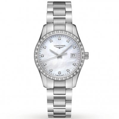 Longines Conquest Classic L2.386.0.87.6 Diamanty, Quartz, 34 mm