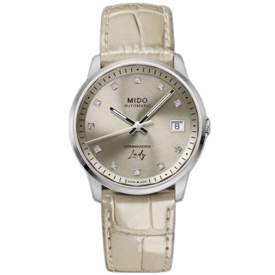 Mido Commander Lady M021.207.16.296.00 Diamanten, Automatik, 35 mm