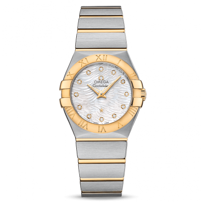 Omega Constellation 123.20.27.60.55.008 Zlato & Diamanty, Quartz, 27 mm