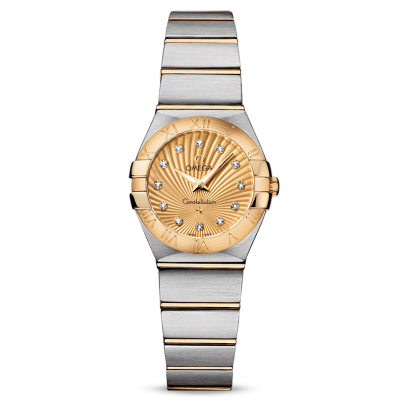 Omega Constellation 123.20.24.60.58.001 Zlato & Diamanty, Quartz, 24 mm