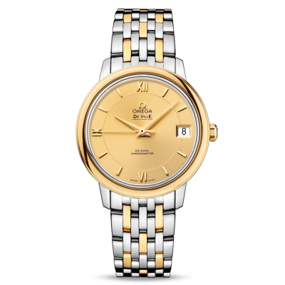 Omega De Ville Prestige 424.20.33.20.08.001 18K Gold, Automatik, 32.7 mm