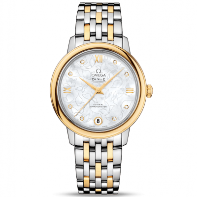 Omega De Ville Prestige Butterfly 424.20.33.20.55.002 Zlato & Diamanty, Automat, 32.7 mm