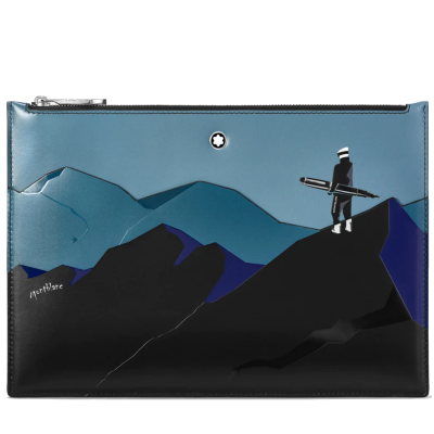 Montblanc Meisterstück Scenic with snowboarder 130033 Pouch, 30 x 1 x 20 cm