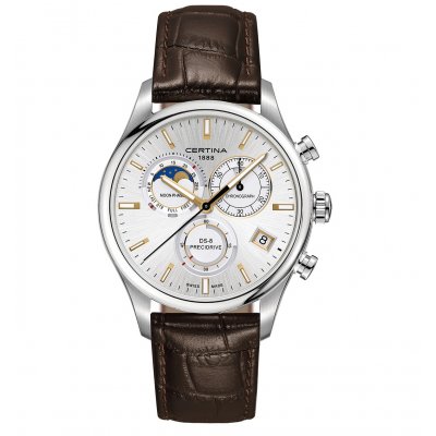 Certina DS-8 C033.450.16.031.00 Moonphase, Quarz-Chronograph, 42 mm