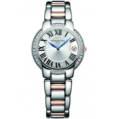 Raymond Weil Jasmine 5235-S5S-00659 Quartz, 35 mm, Gold Plated Details, Diamonds
