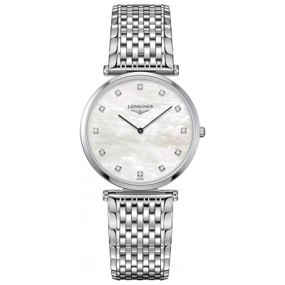 Longines La Grande Classique de Longines L4.709.4.88.6 Diamante, Quartz, 33 mm