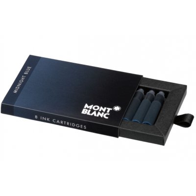 Montblanc 105195 Ink Cartridges, Midnight Blue, 8ks