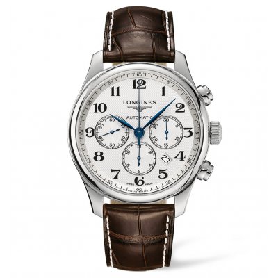 Longines Master Collection L2.859.4.78.3 Column-Wheel, Automatik Chronograph, 44 mm