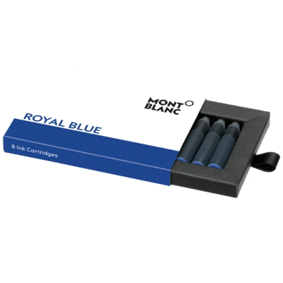 Montblanc 128198 Ink Cartridges, Royal Blue, 8ks