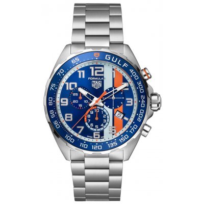 TAG Heuer Formula 1 CAZ101AT.BA0842 Quartz, Chronograf, edícia Gulf, 43 mm